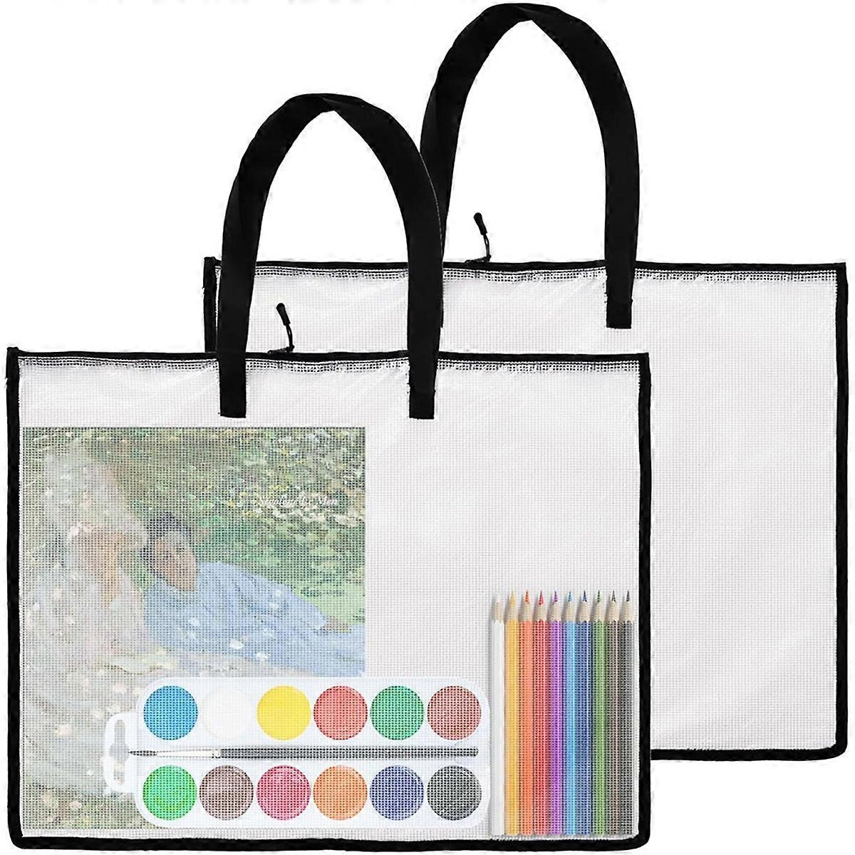 19x25 Art Portfolio Bags,Clear Portfolio Folder 2PCS