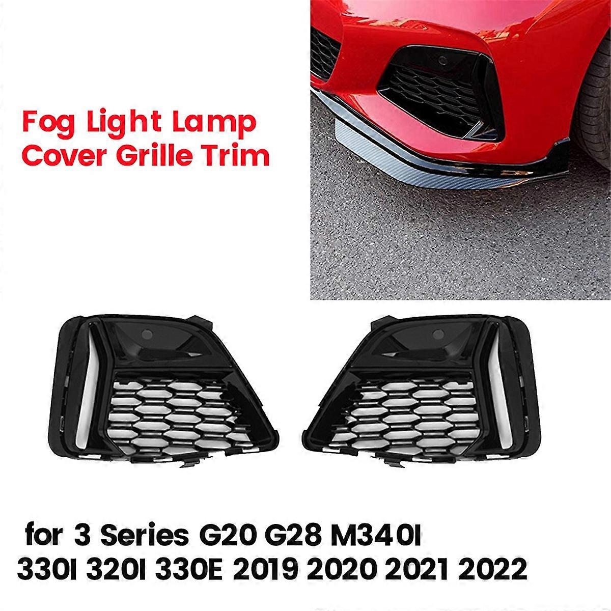 Front Fog Lamp Grille Trim for 3 Series G20 G21 G28 M340I 19-22,B
