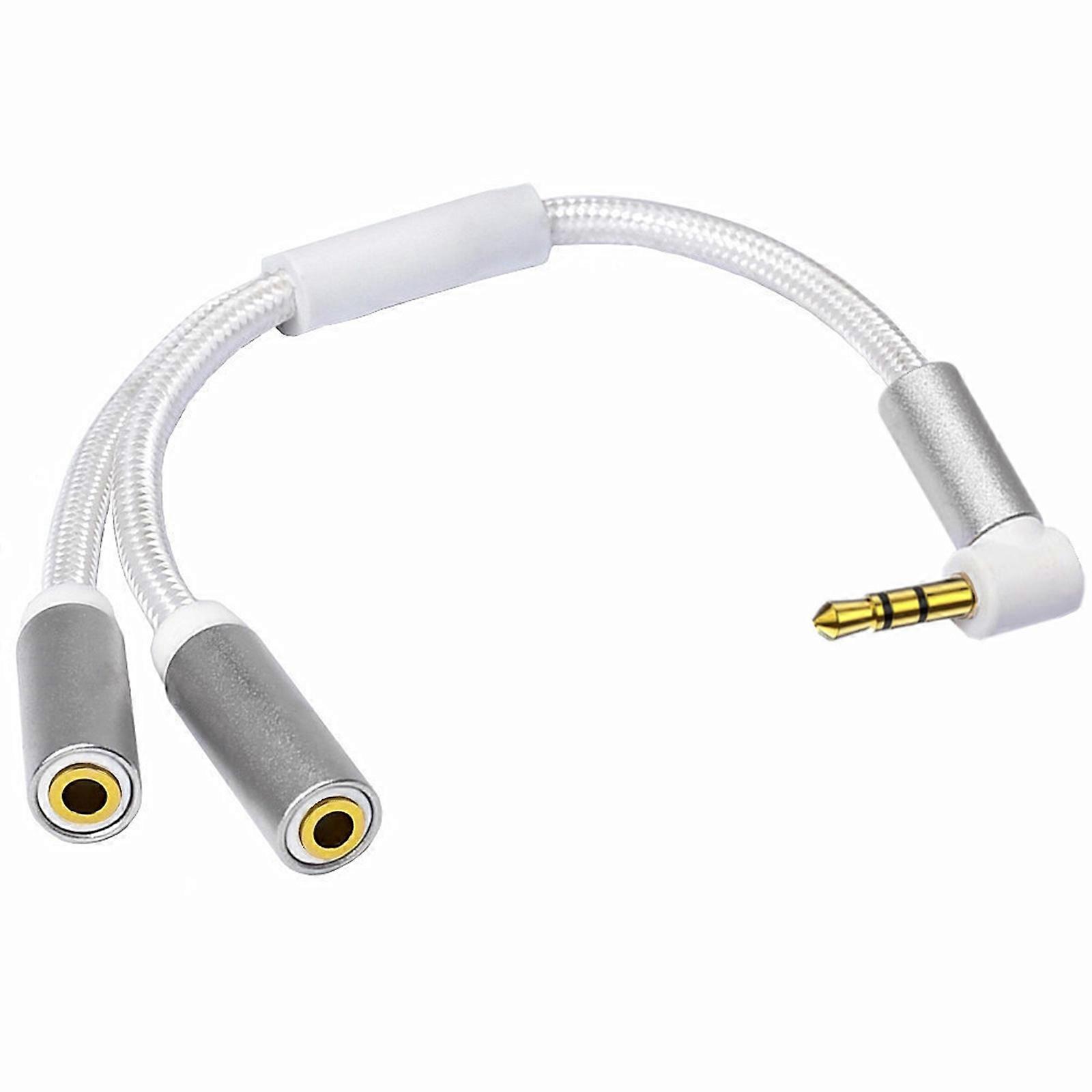 Headset Splitter Cord Headphones Cable for Phones Tablets Connecting Multiple Devices for Music and Movie Quality Sound