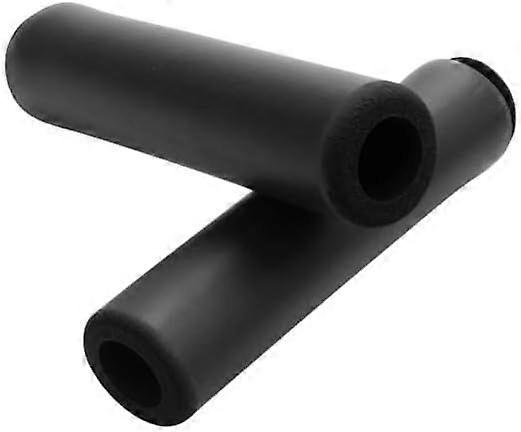 1Pair Black Bike Handlebar Grips Cover,Non-Slip Soft Foam Silicone Sponge Handle Bar Grips Handlebar Cover,Sponge Grips Sleeves for Bike Scooters,Hand