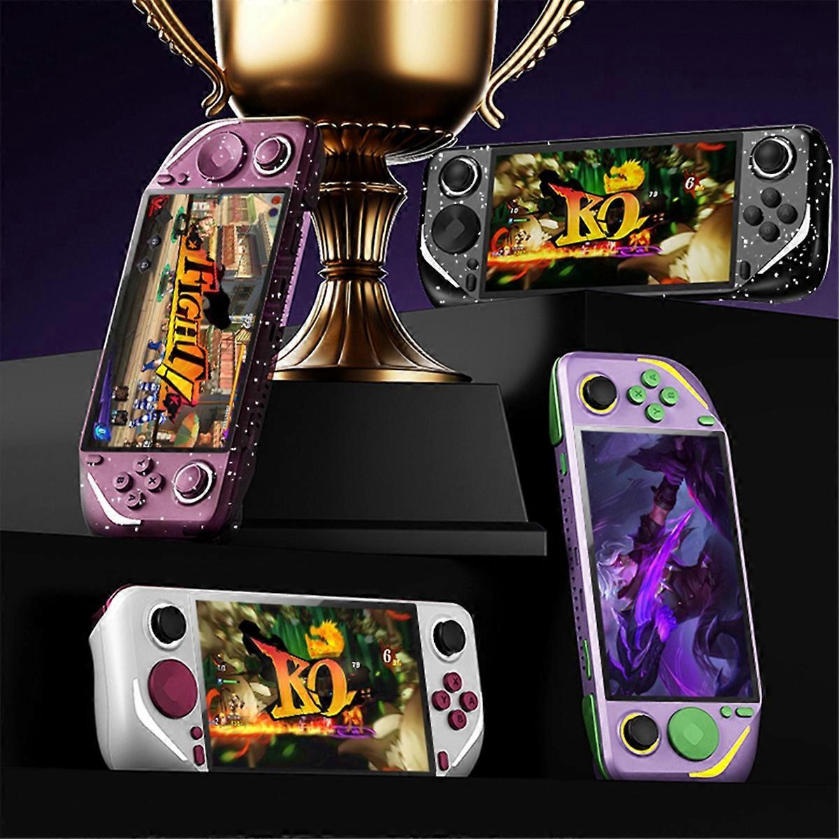 Console de jeu portable E6 Plus + 2xController 64G + 15000Games Console de jeux vidéo d’arcade portable de 5 pouces