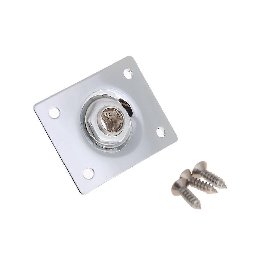Guitar Plate + Output Socket Chrome Rectangle for Gibosn Silver