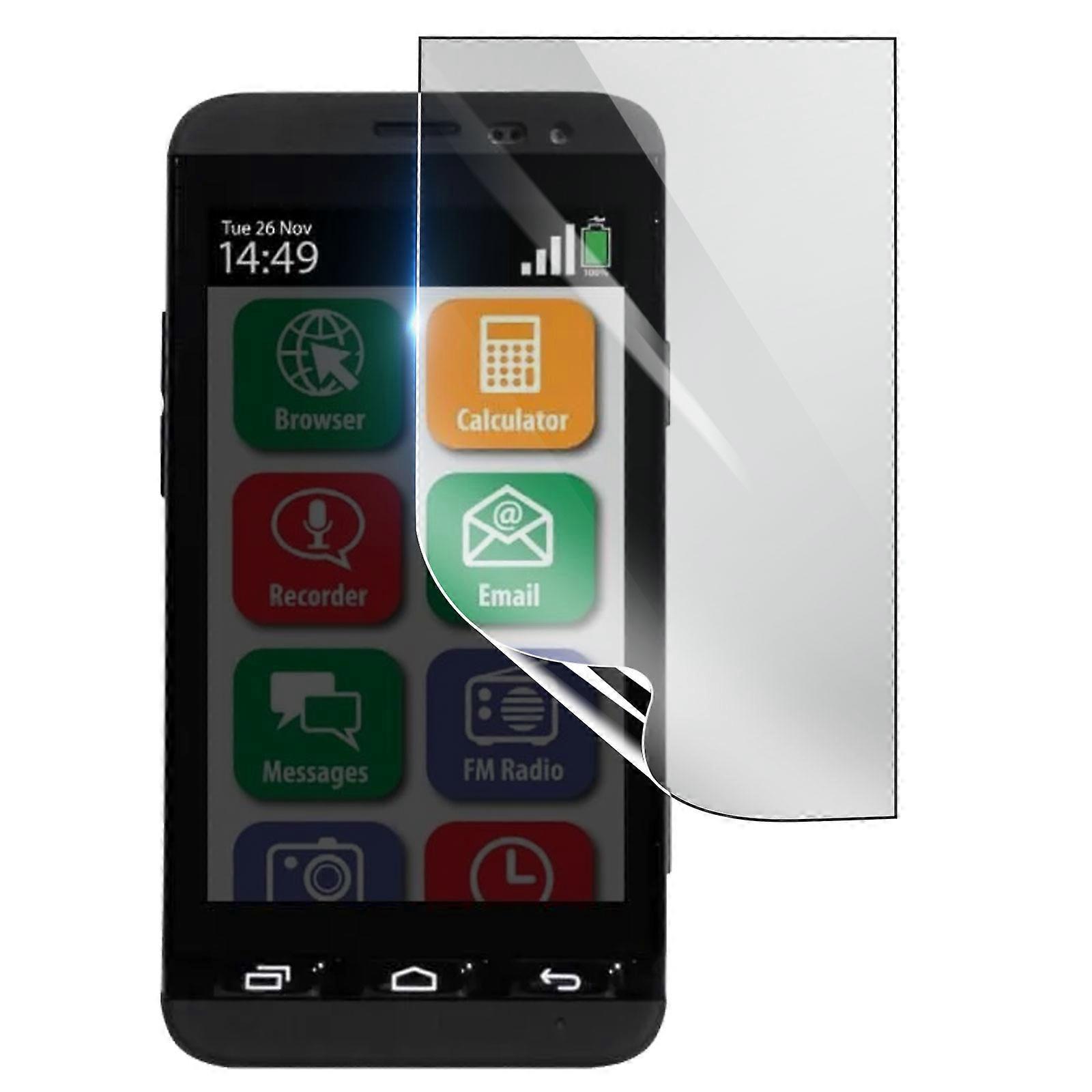 Shockproof Hydrogel Screen Protector for Thomson Serea 405, Transparent