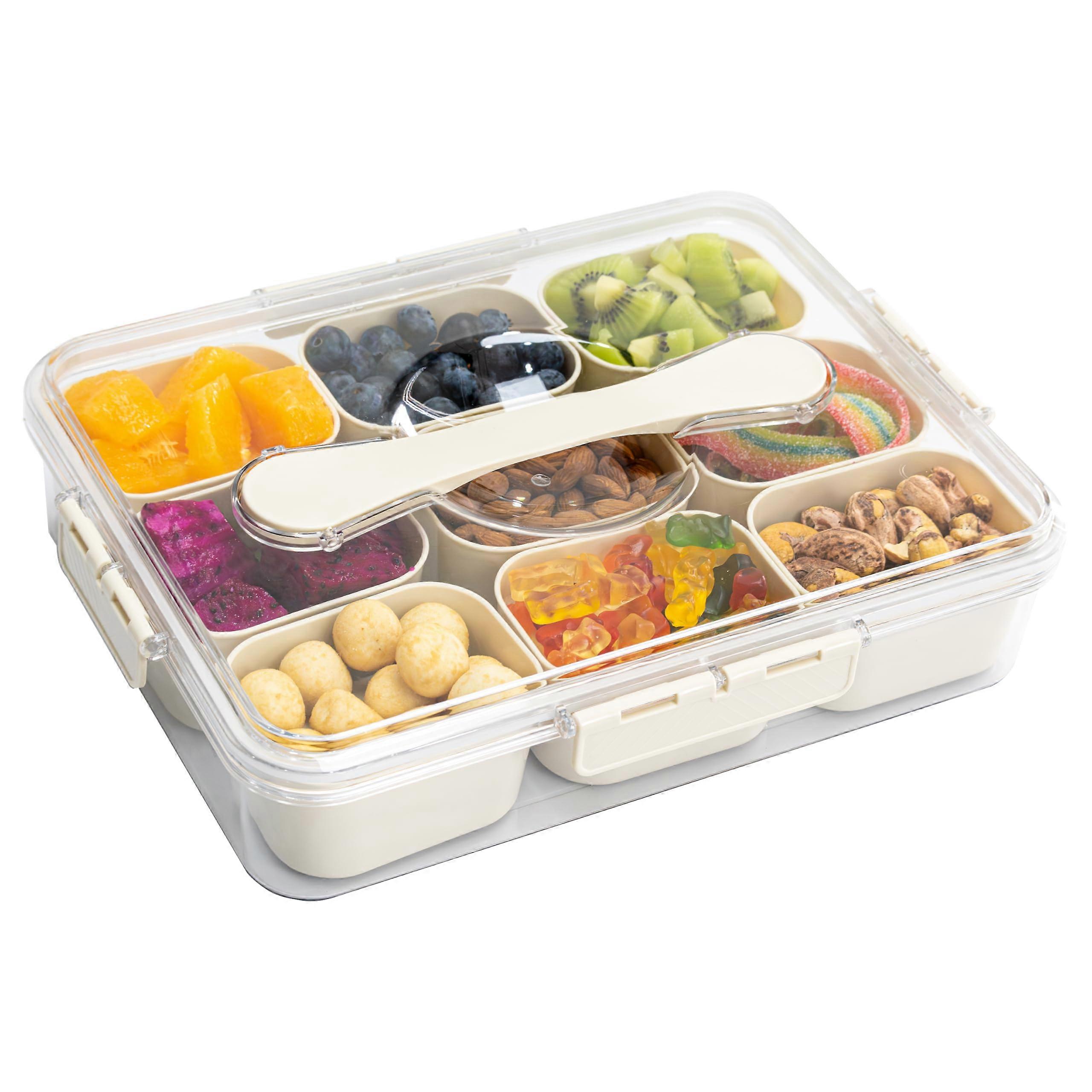 Snack Box Container Divided for Party with 9 Small Compartment