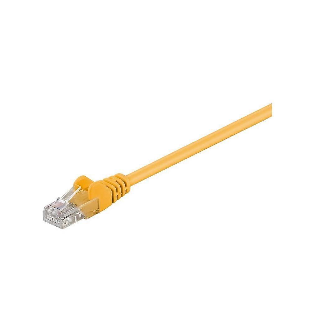 68351 CAT 5e Patch Cable 15m U/UTP Ethernet Network Cable Yellow Compatible with RJ45 Connectors