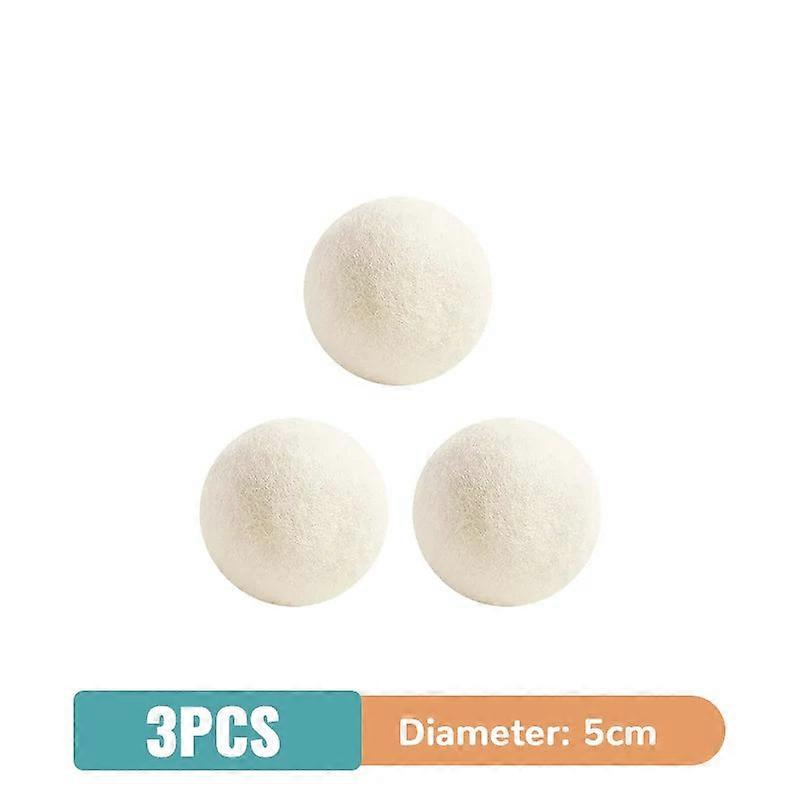 6-pack Wool Dryer Balls, Eco Softener & Static Reducer, Reusable Laundry