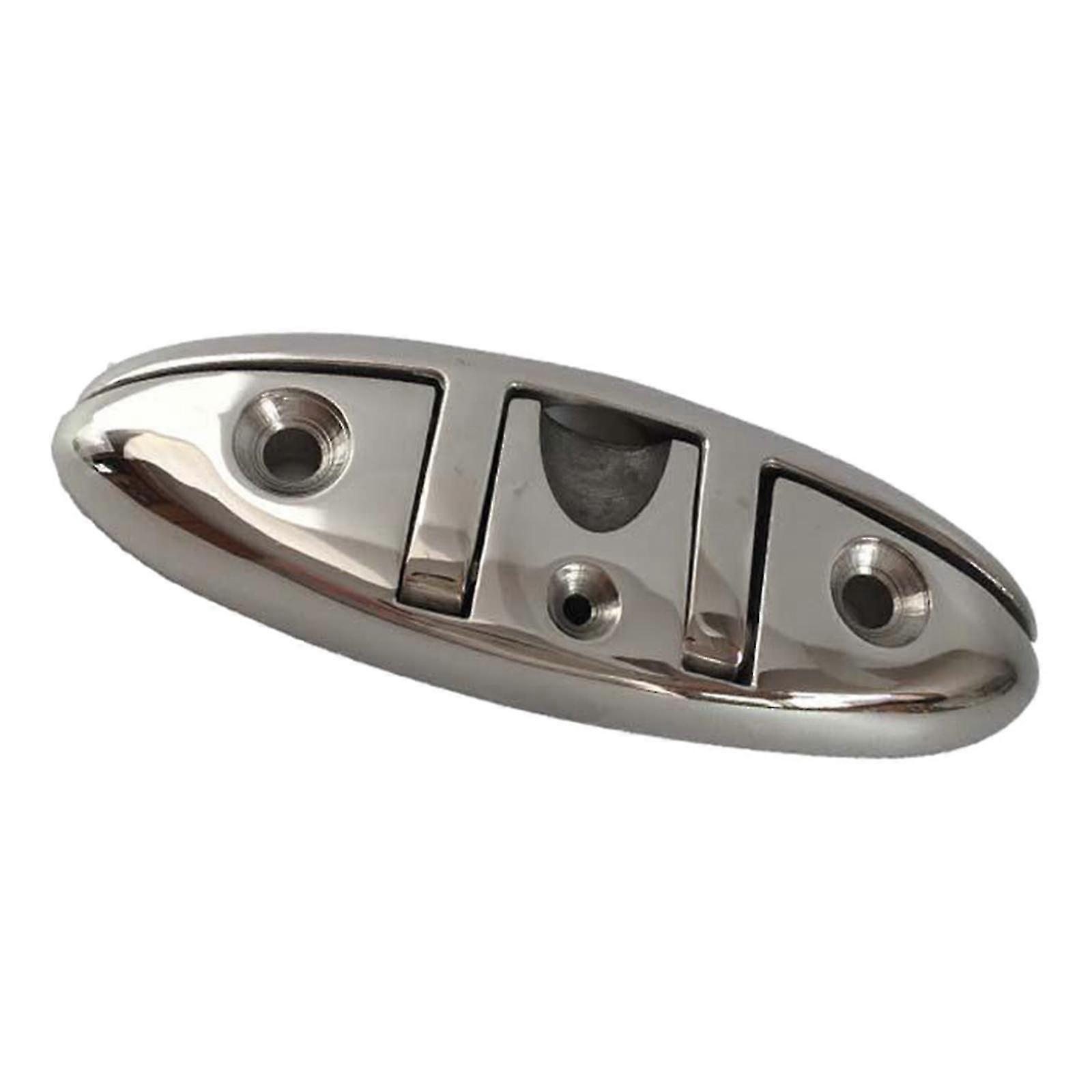 Heavy Duty Kayak Stainless Steel Folding Flip Up Dock Cleat 8" Foldable