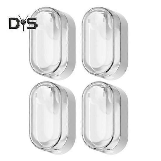 4Pcs Toothbrush Holders with Dustproof Cap Auto-Closing Design Easy to Install Universal Compatibility Toothbrush Head Cover Storage Racks