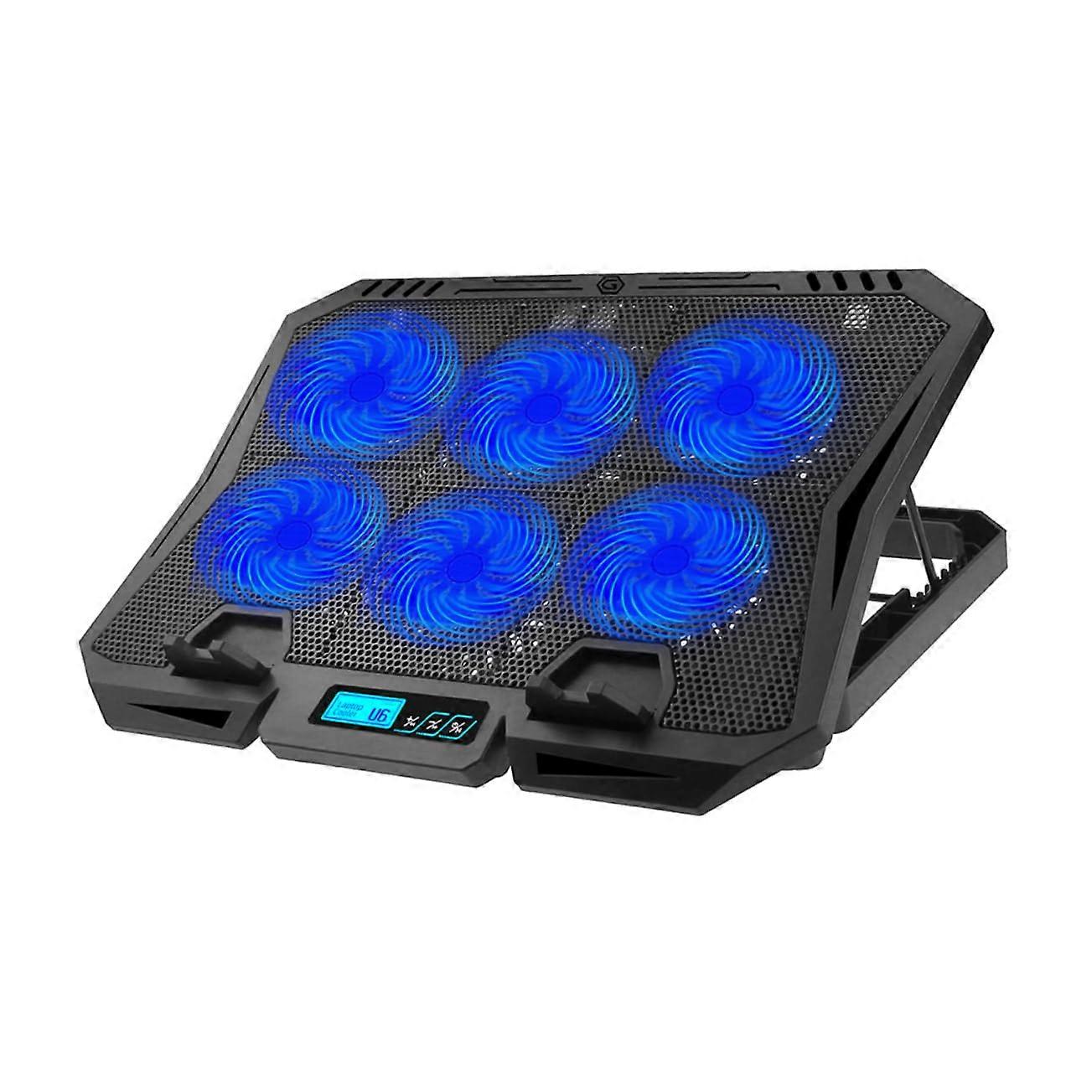 Laptop Cooling Pad with Height Laptop Stand with Silent Fan for Notebook Laptop Cooler with LED Light for Gaming and Work