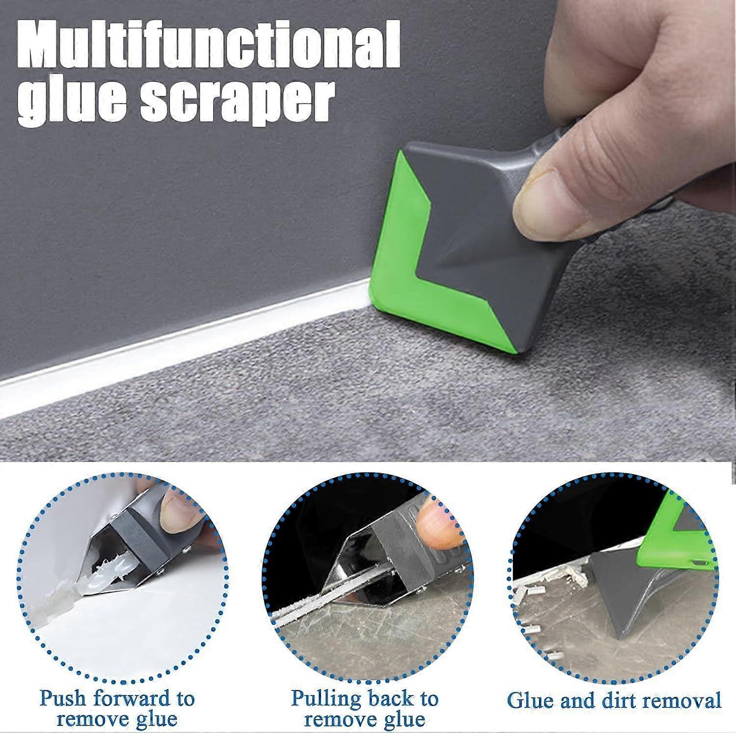 in 1 Grout Removal Tools, Silicone Scraper, Cutting and Unclogging Nozzle, Multi-Purpose Cleaning Scraper, Silicone Grout Scraper for Removing, Cleani