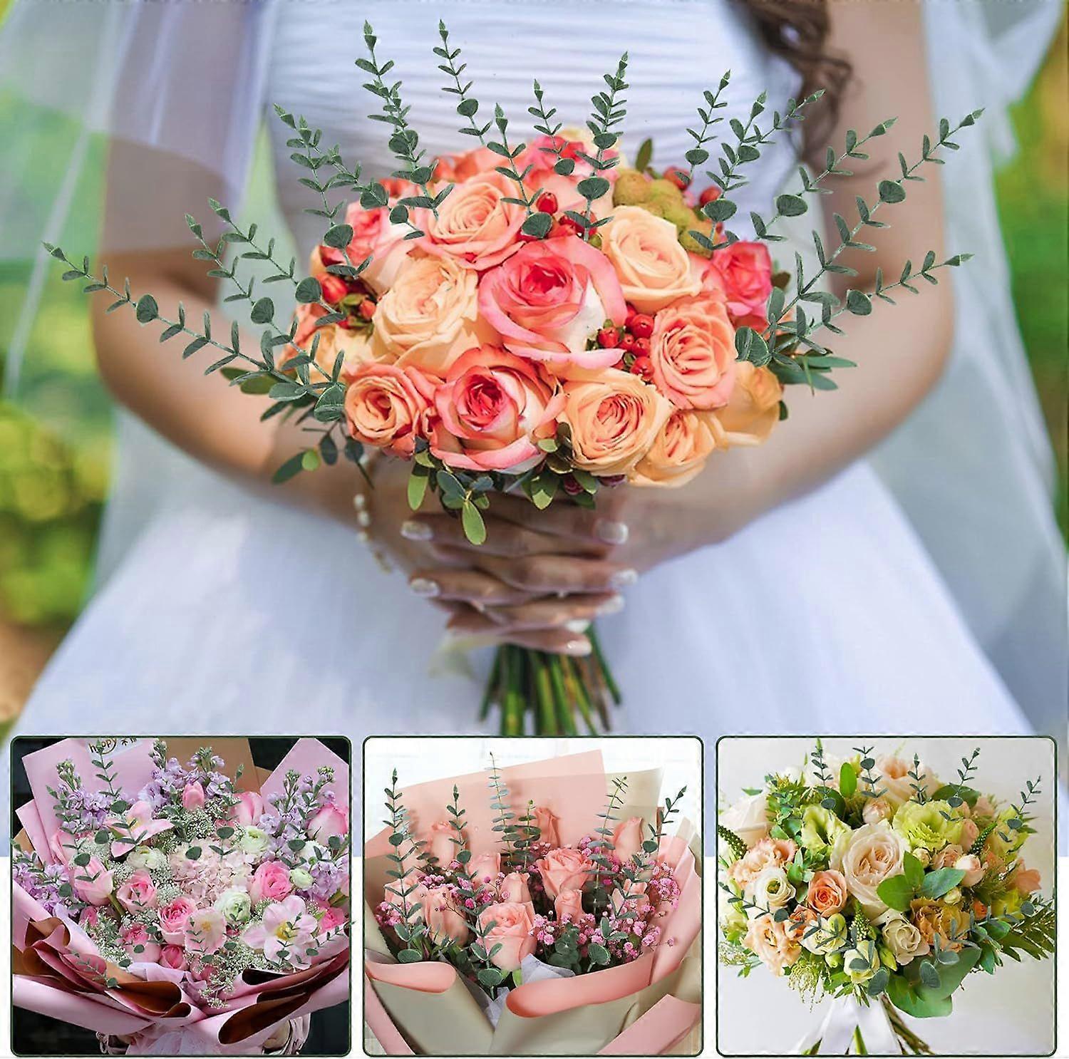 24pcs artificial leaves for flower arrangement