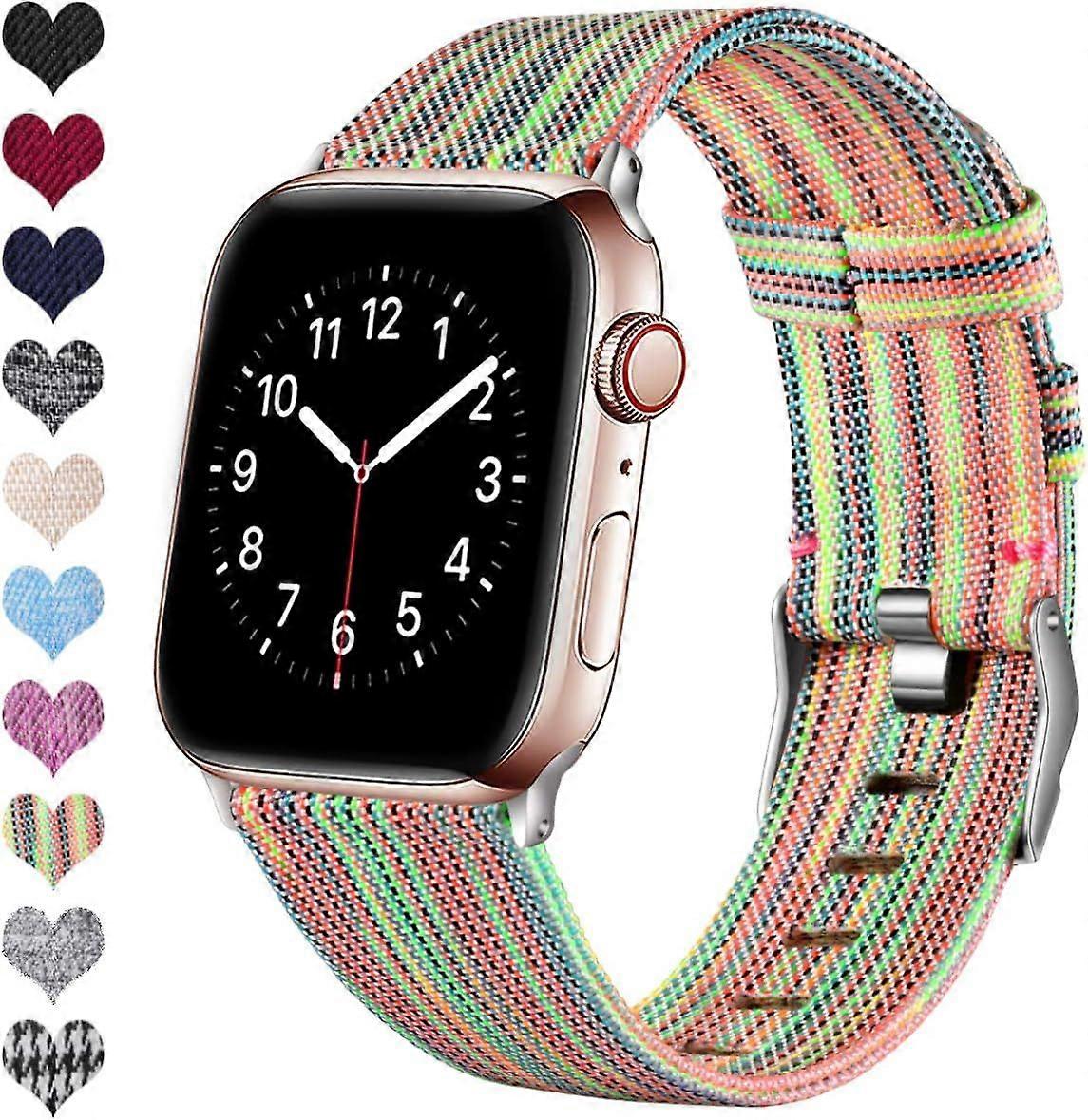 Apple Watch Nylon Canvas Strap for Apple Watch Apple Watch iwatch1/2/3/4/5 Generation (Color 42mm)