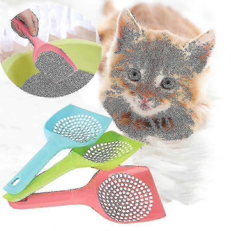 ステンレス鋼の猫のごみスコップ - ペットの排泄物のための耐久性のある中空クリーニングツール
