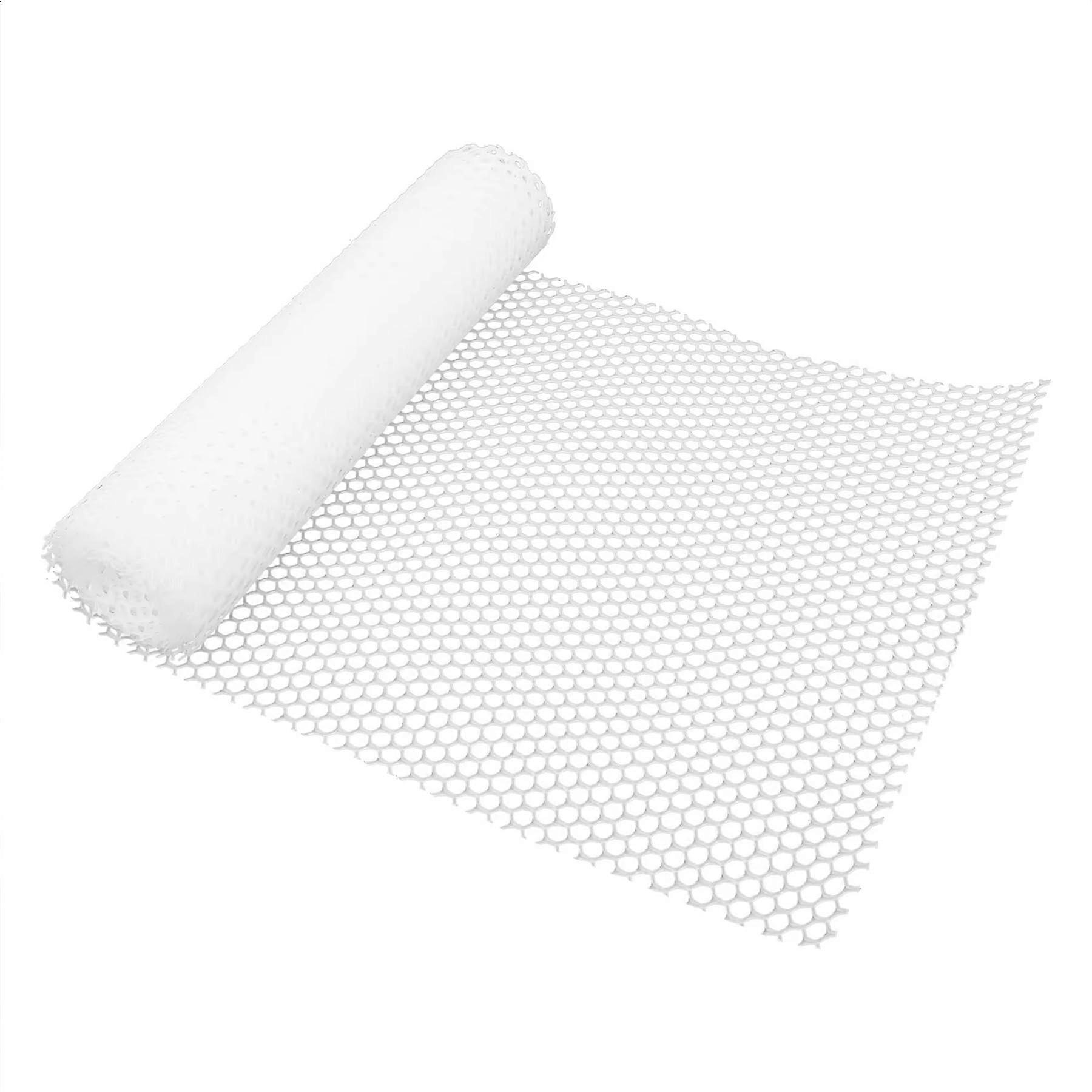 White Garden Fence Mesh 39.3″ Wide Safety Netting Plastic Net Fencing Roll for Balcony Window