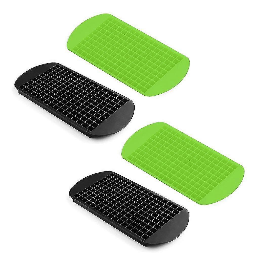 Kitchen Mini Ice Cube Trays, Makes 160 Cubes, Odor-Resistant Space-Saving