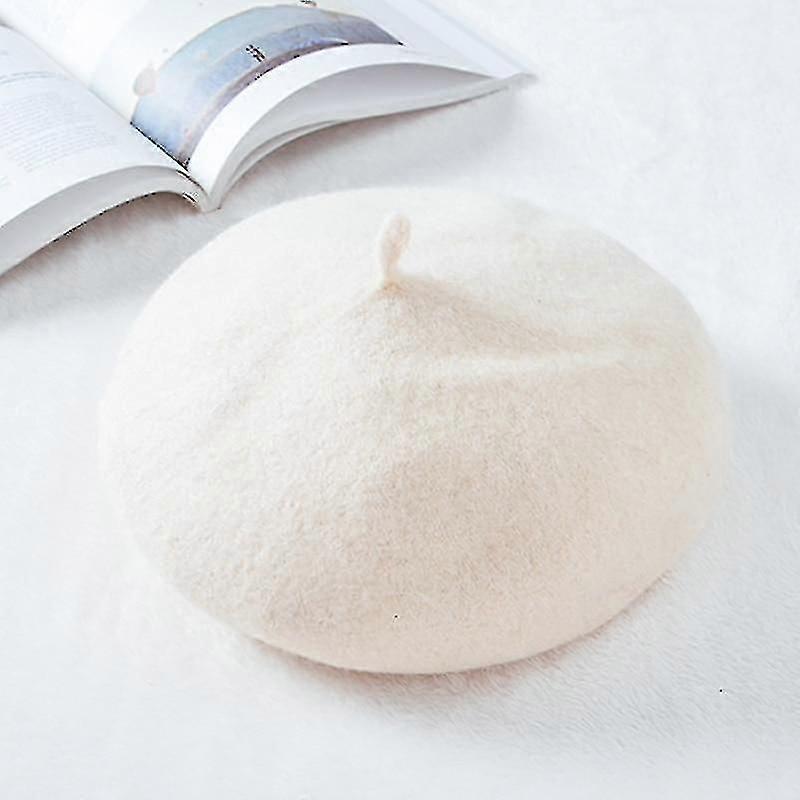 Women Winter Warm Thin Wool Artist Beanie Cap