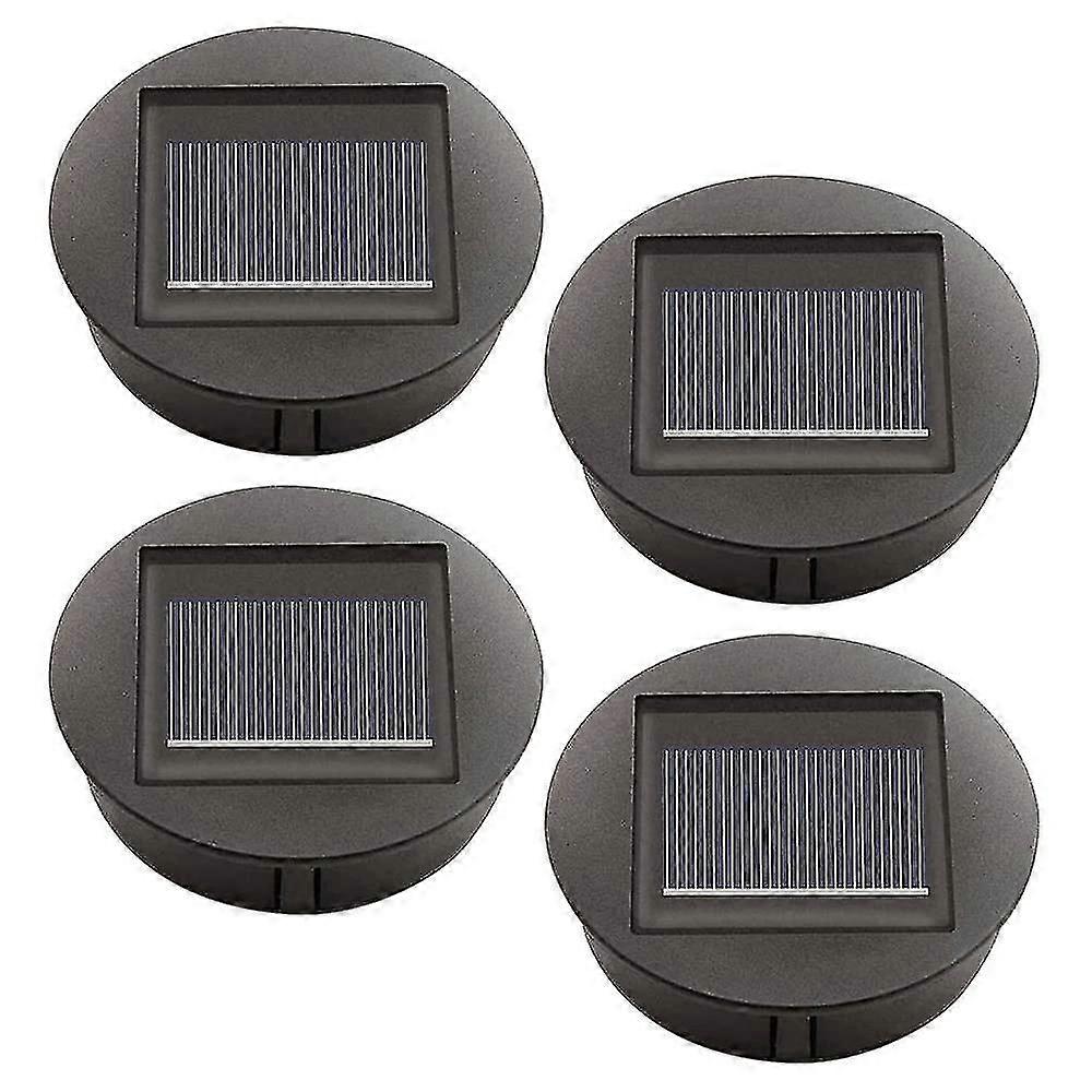 Lot de 4 lampes solaires de remplacement avec ampoules LED, lampes solaires de remplacement, lampes à panneau solaire LED
