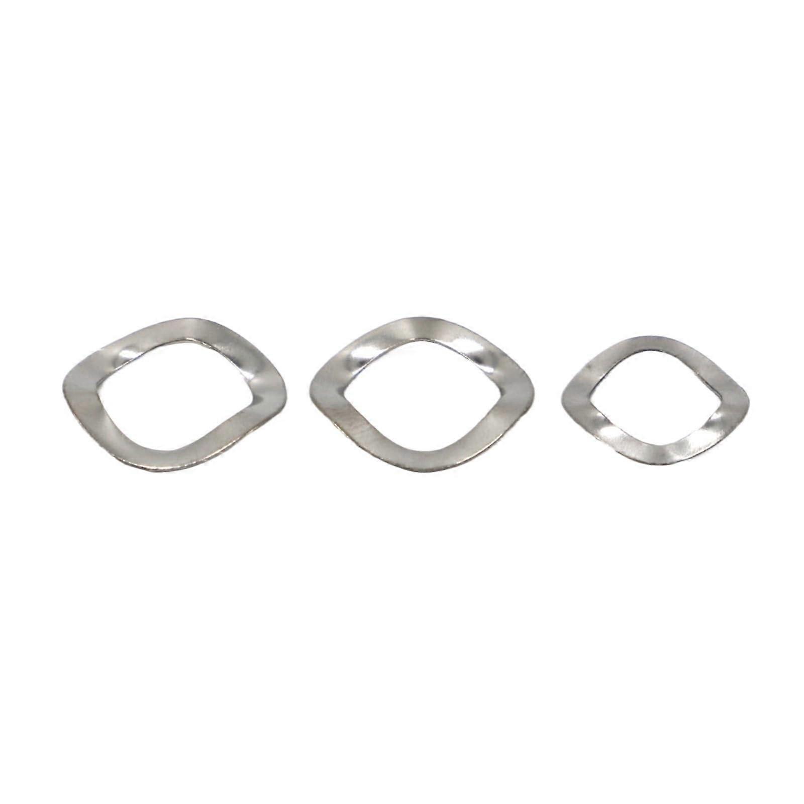 Three Wave Washers Spring Washer Set 304 Stainless Steel & 65MN Steel M3 M4 M5 M6 M8 M10 M12 M14 M16 M19 M21 M24 M27 M34 (50pcs M6x12)