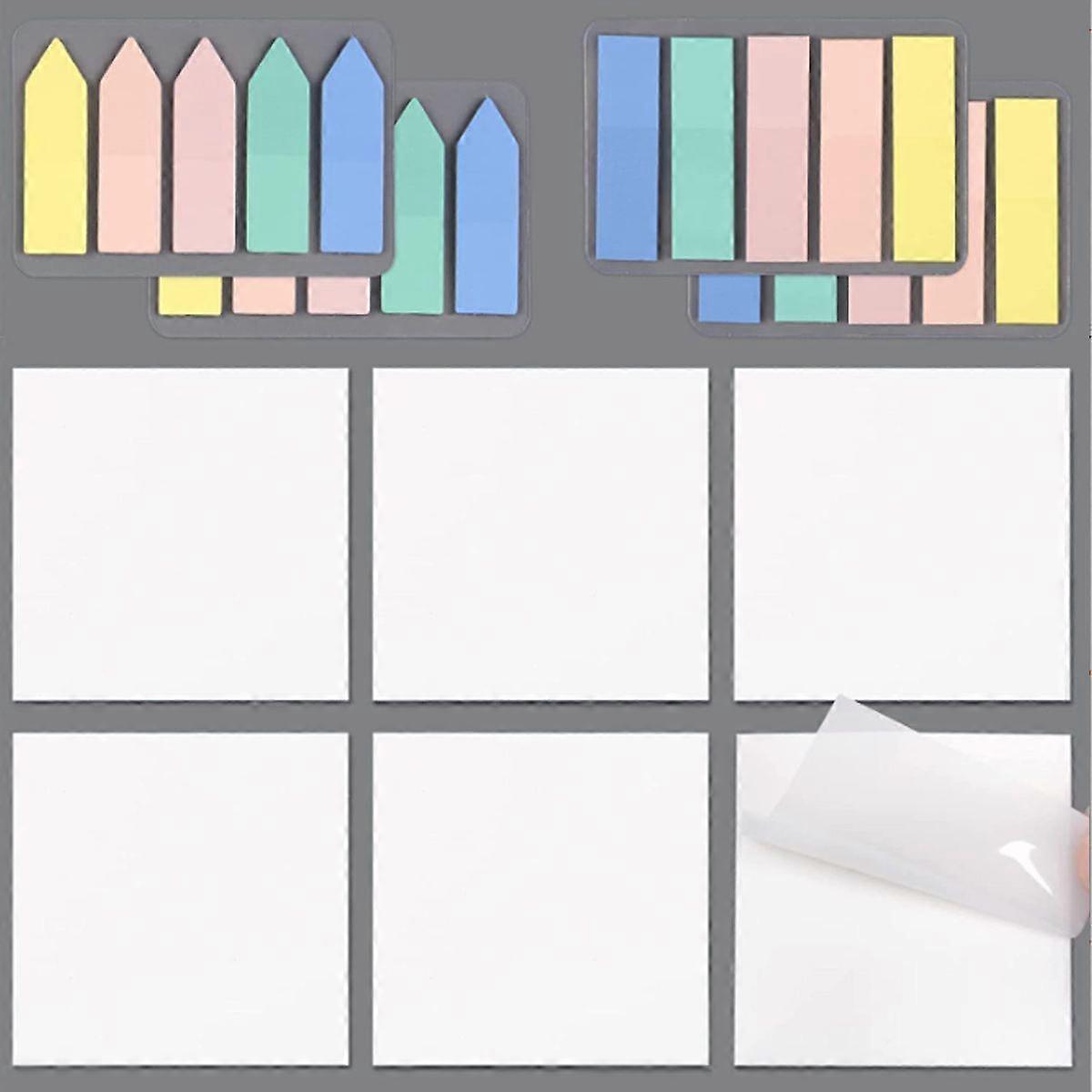 Transparent Sticky Notes, Highlighted Strip Index Labels for Annotated Books, Page Marker Index, Aesthetics School Supplies