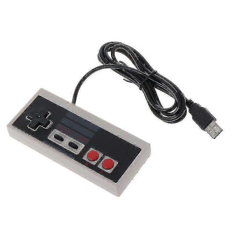 Usb Gaming Controller Plug-play Plastic Black+gray For Nes Pc Windows New hwy