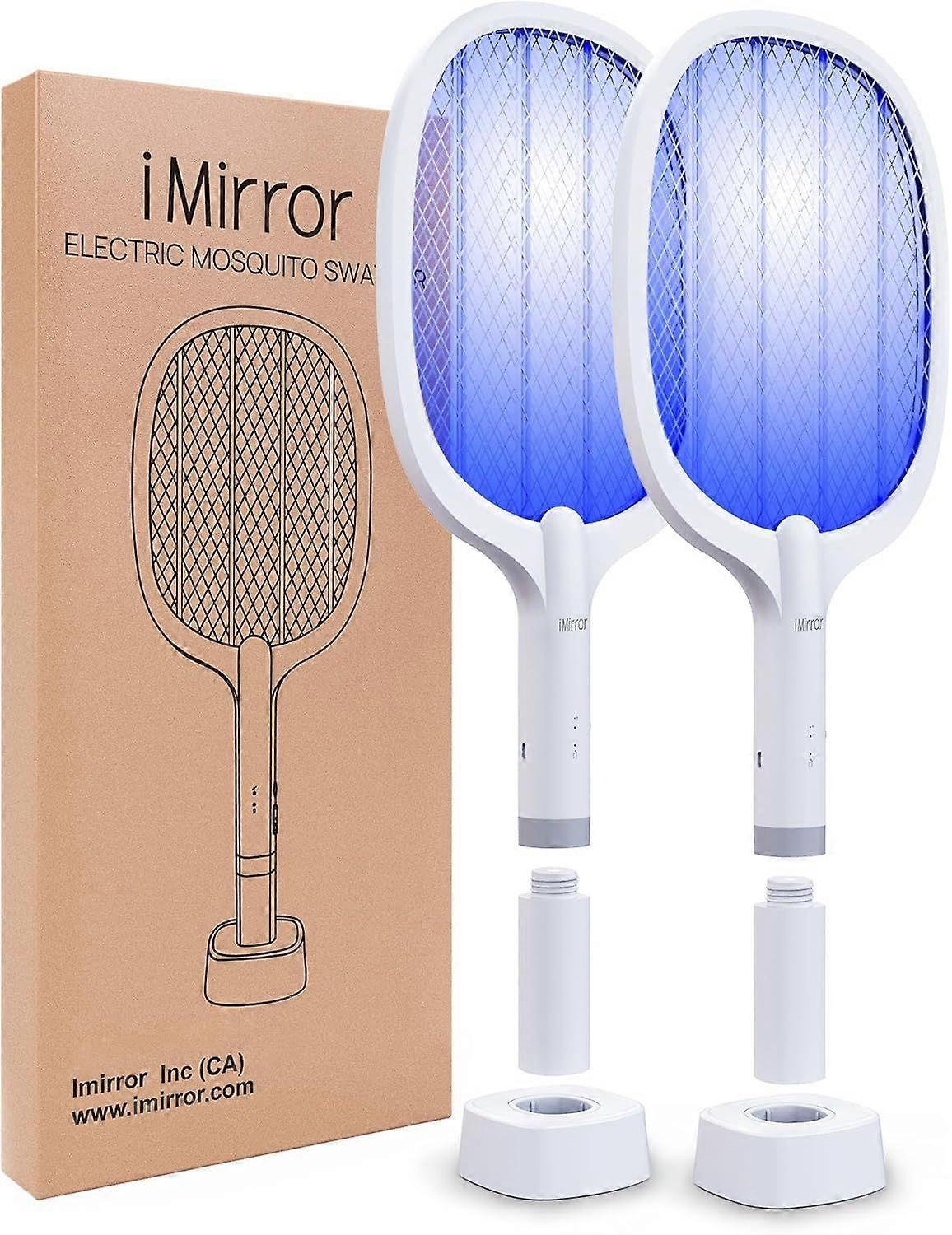 2025 Latest Model  Bug Zapper Racket, 2-in-1 Rechargeable Electric Fly Swatter