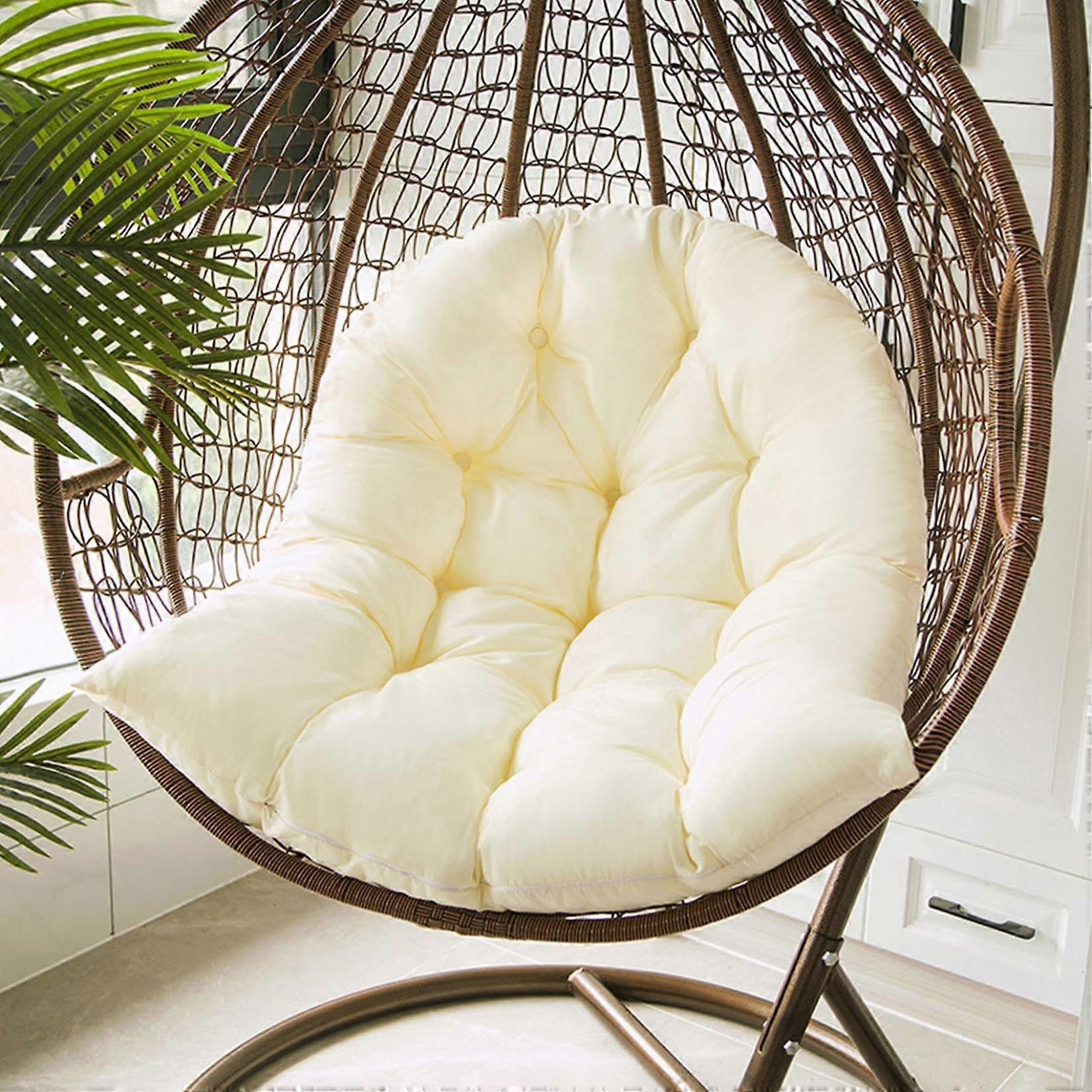 Hanging Basket Egg Chair Cushion for Outdoor Swing Hammock, Comfortable Seat and Back Pads, Weather-Resistant, Rectangular Design
