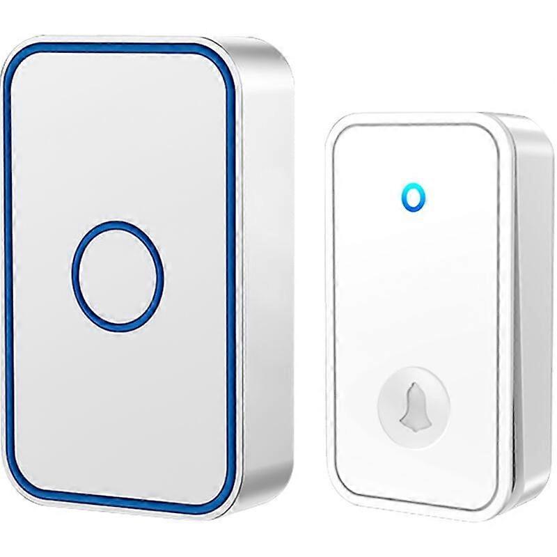 Innovative Wireless Chime System, Waterproof Button & 60 Melodic Alerts, LED Flash for Day or Night Visibility, 1000ft Long Range for Business or Home