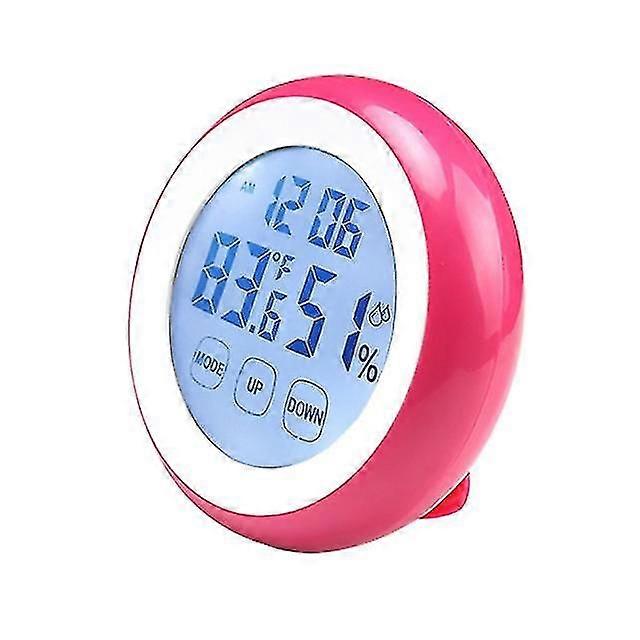 Digital Lcd Display Indoor Thermometer Hygrometer Round Wireless Electronic Temperature Humidity Meter Weather Station Tester