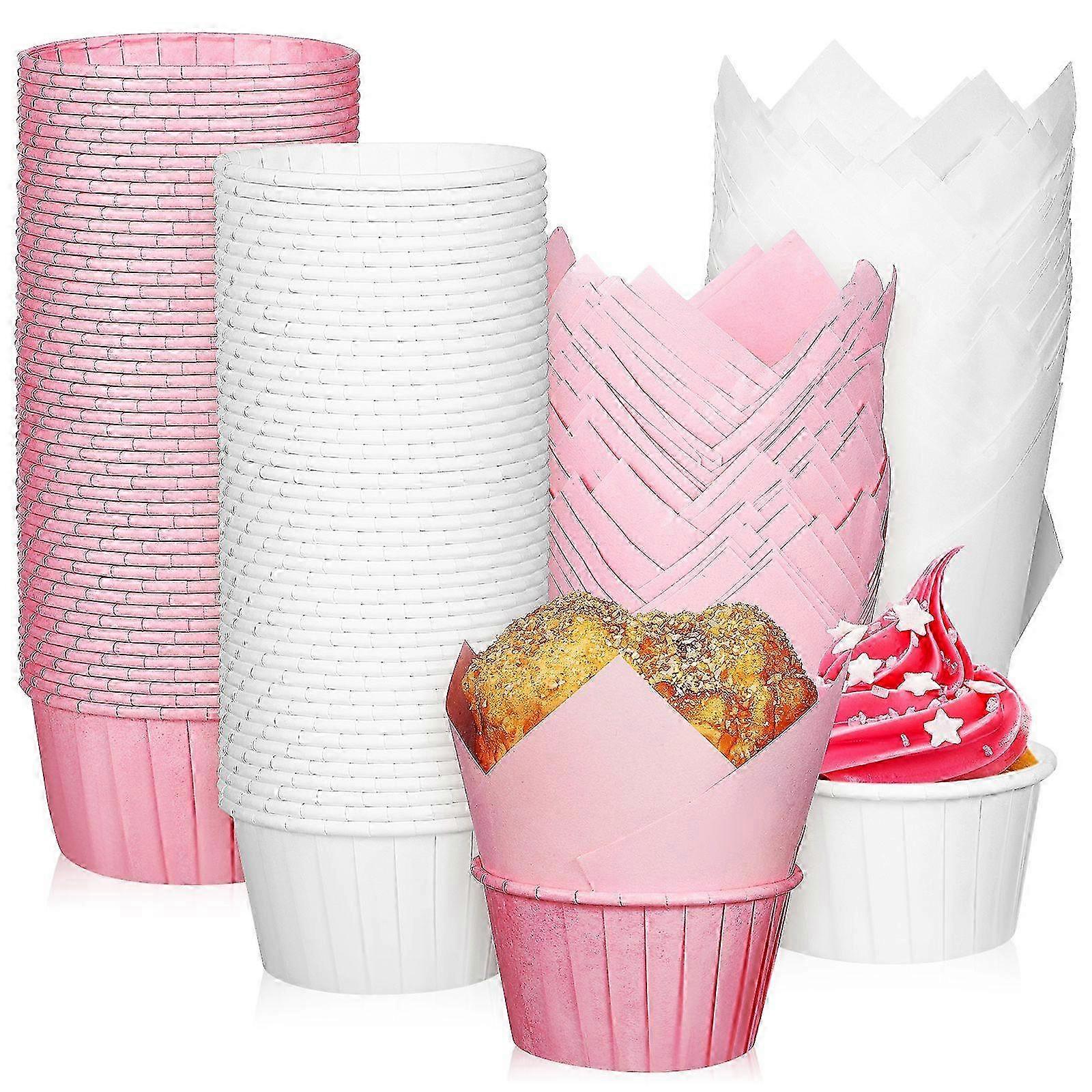 200 Stück Papier Set Cupcake Muffin Förmchen Backen
