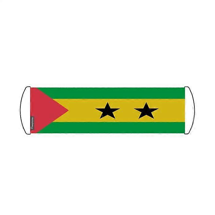 Flag - São Tomé and Príncipe - 17 x 50 cm - Polyester - Waterproof - Double-sided