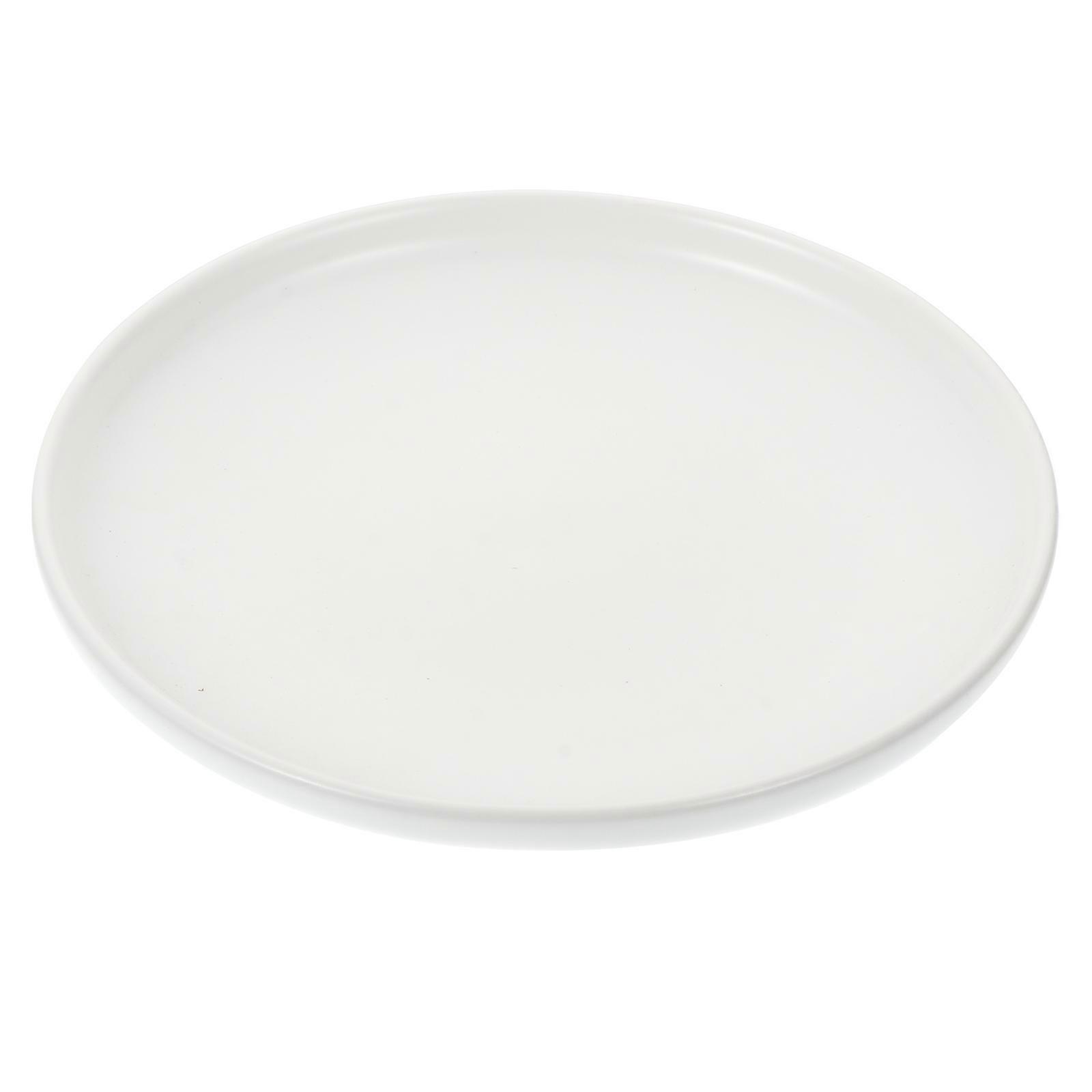 White Ceramic Cat Dish for to Clean and Durable Non Spill Pet Bowl