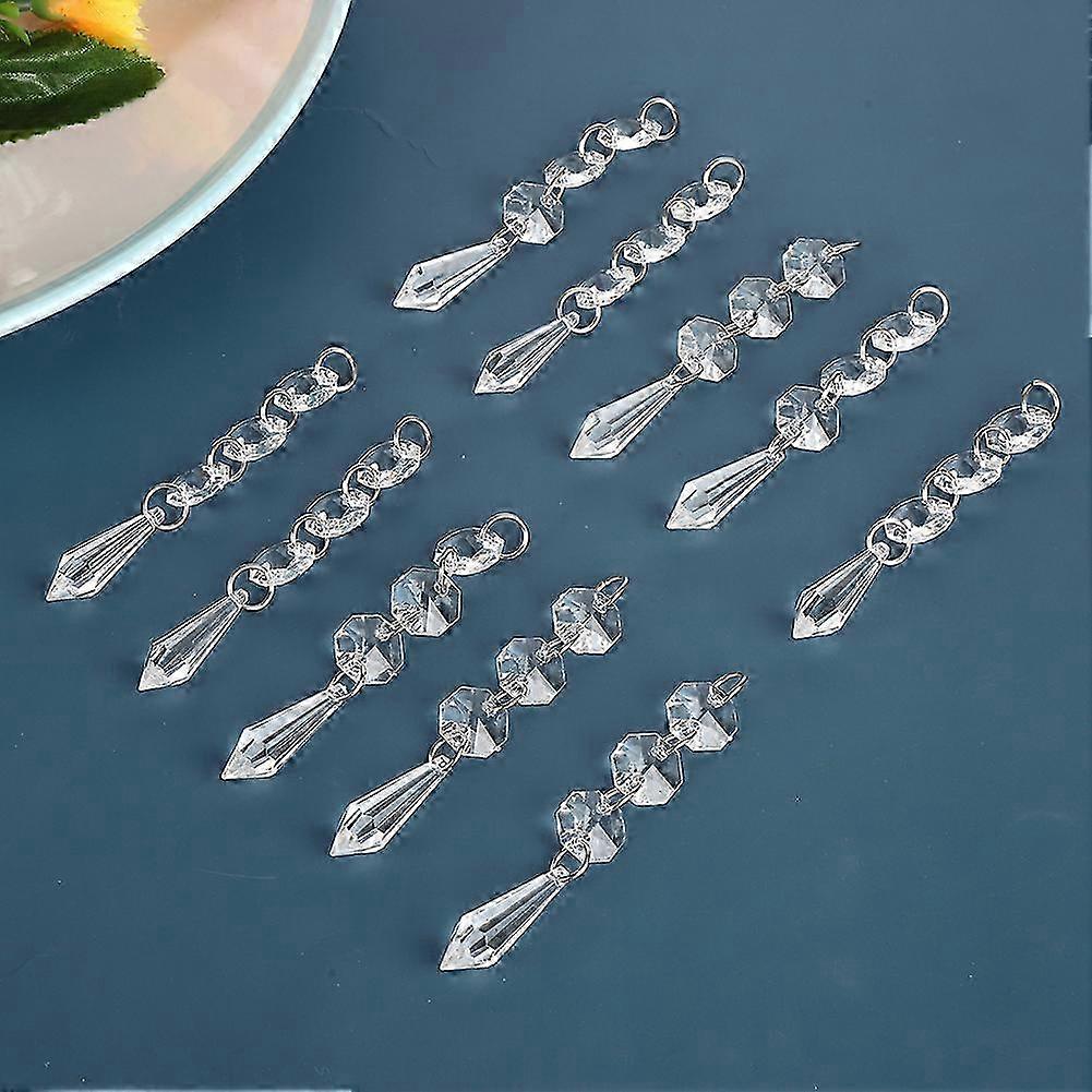 10pcs Small Crystal String Gemstone Bead Curtain for Wedding Home Decoration