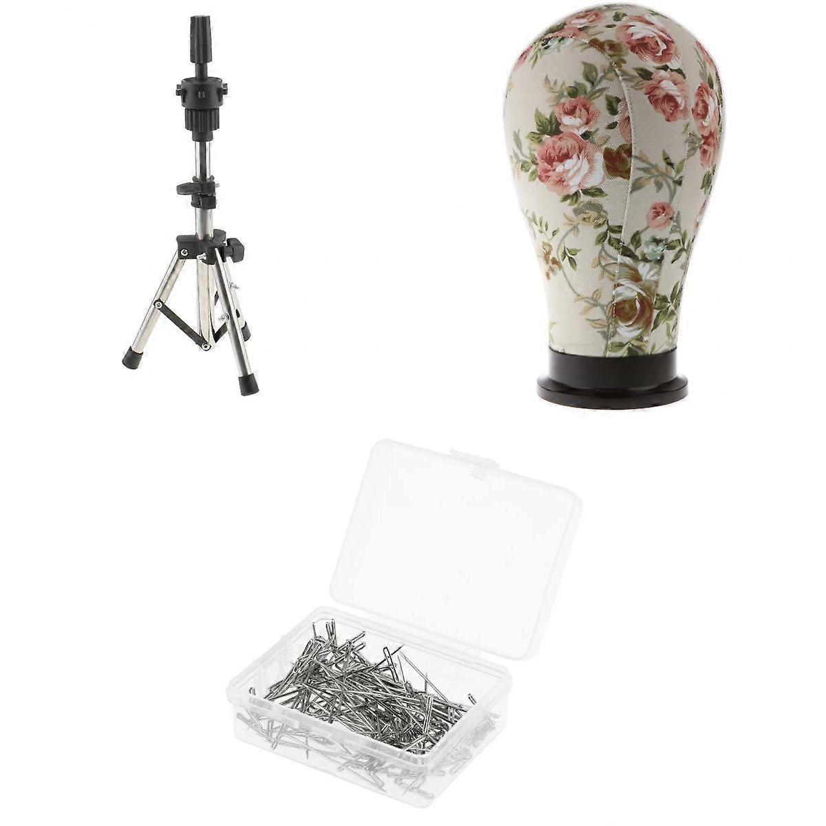 マネキンコルクキャンバスブロックトレーニングヘッド+プラティスホルダースタンドラック+100T針