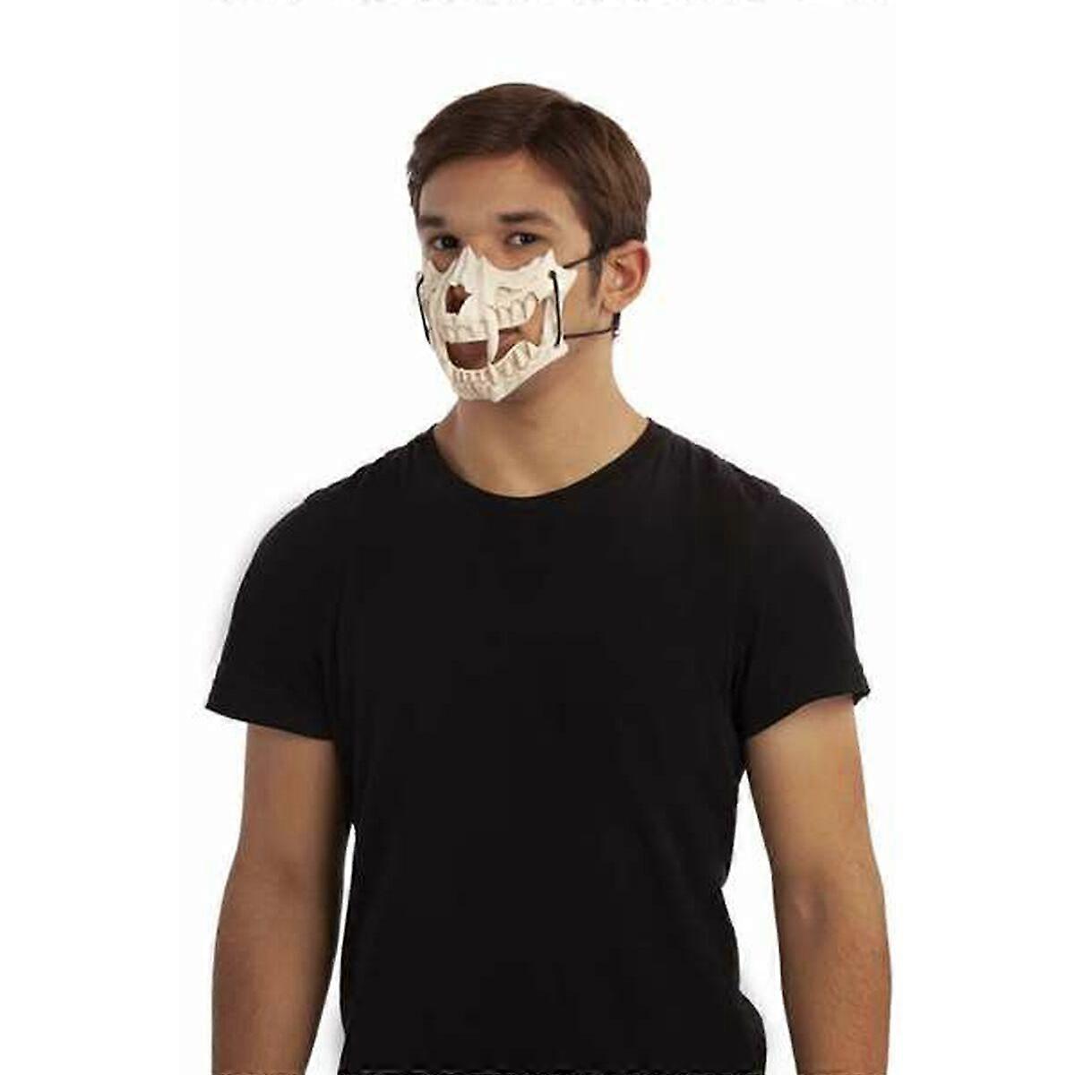 Μισή μάσκα My Other Me Predator Bone One size White