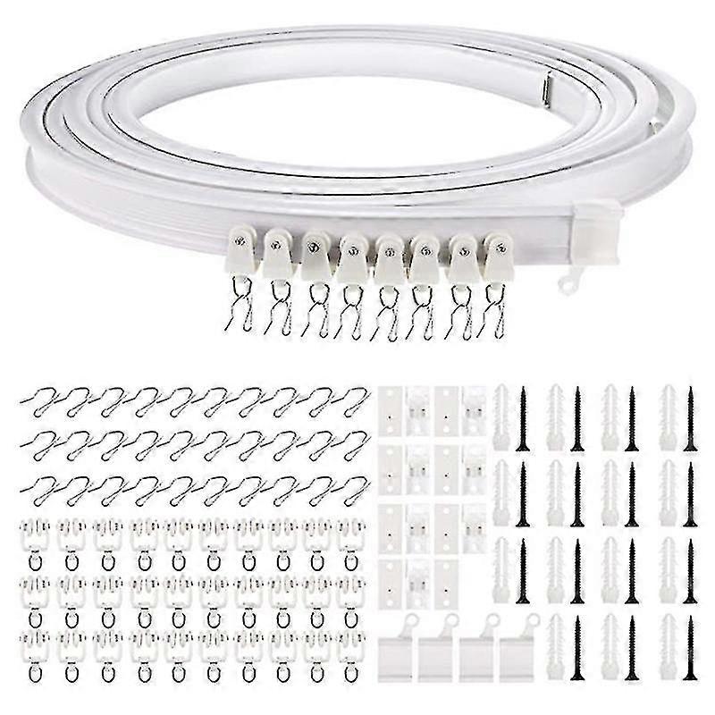 Flexible Ceiling Curtain Track 1-5m Bendable Curved Rail for Ceiling Curtains