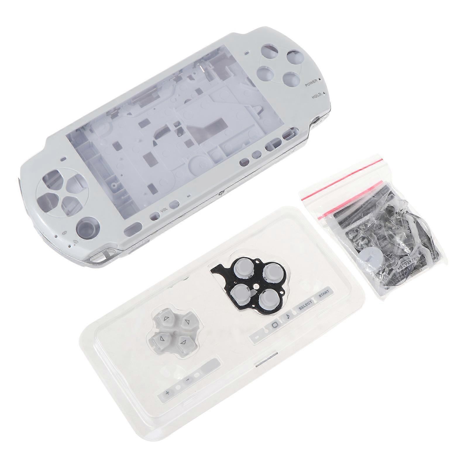 Durable Full for Case for Game Console Gaming Accessories Durable PC for Shell with Buttons Replace Housing White