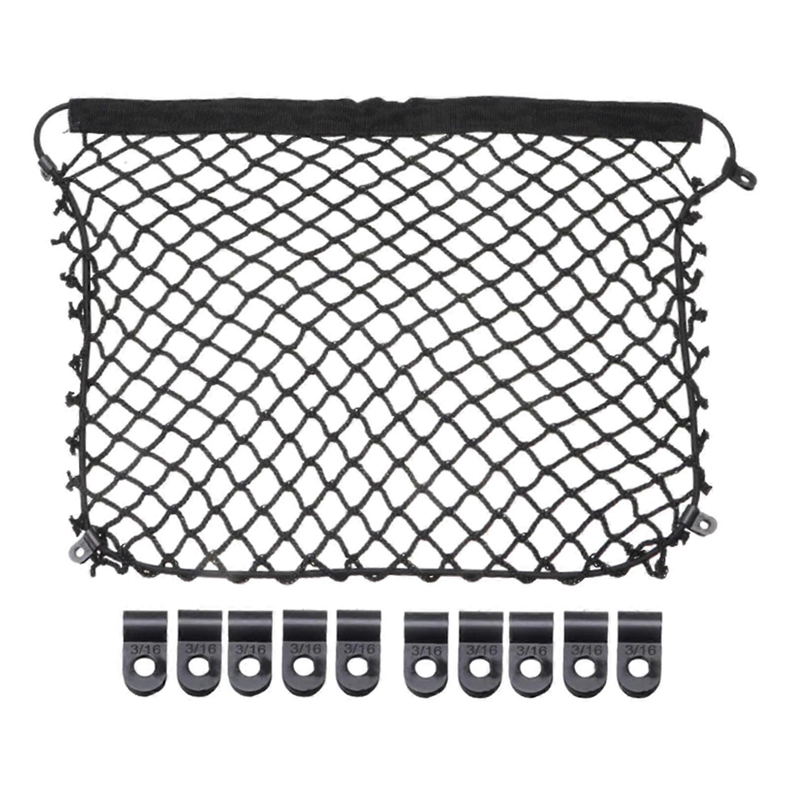 Motorbike for Carrier Cargo Net 14.7''x 9.8'' 10 Clips Stretch Mesh Net for F650GS F700GS F750GS F800GS R850GS