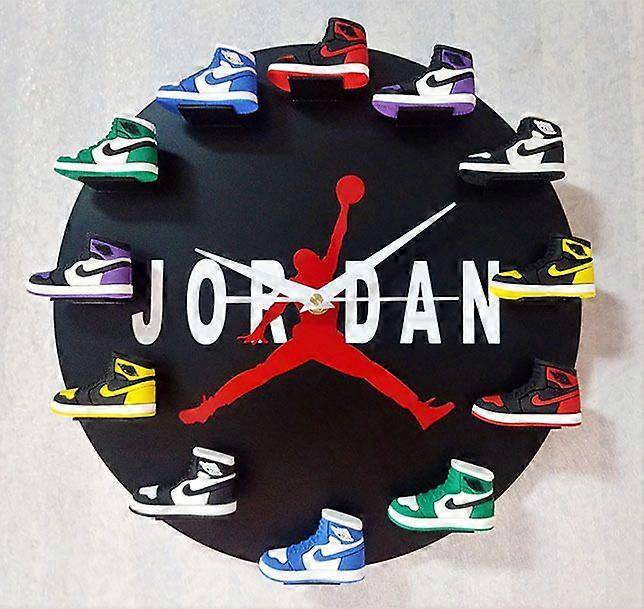 Clock basketball supplies 3D three-dimensional shoe model Aj1-12 generation wall clock