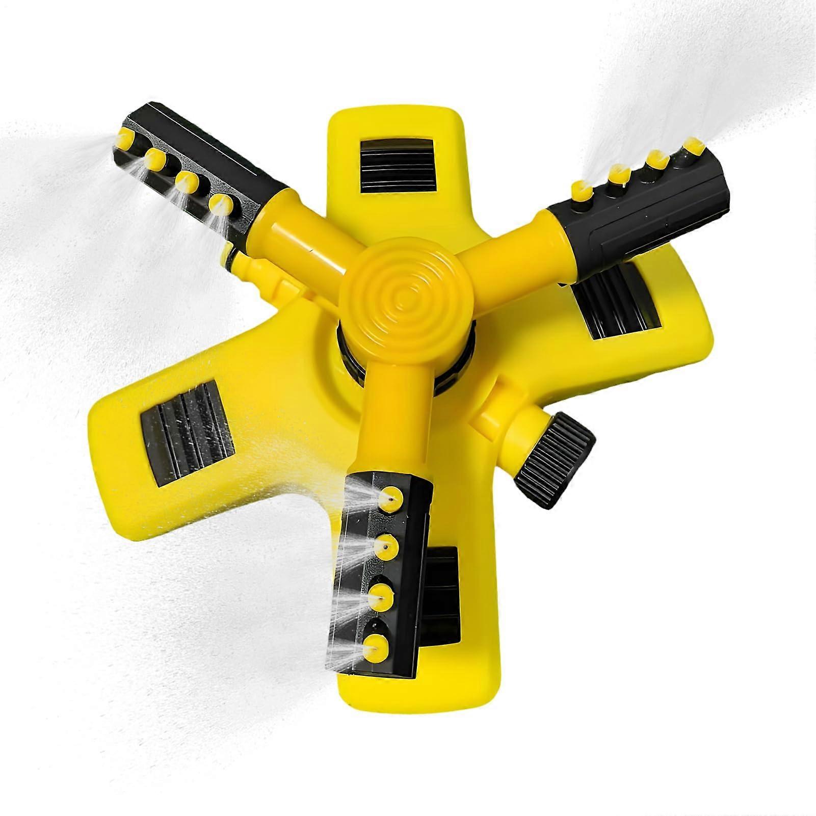 Automatic 360° Rotating Lawn Sprinkler System with 3 Adjustable Arms for Garden, Grass, Plants, Vegetables, and Flowers