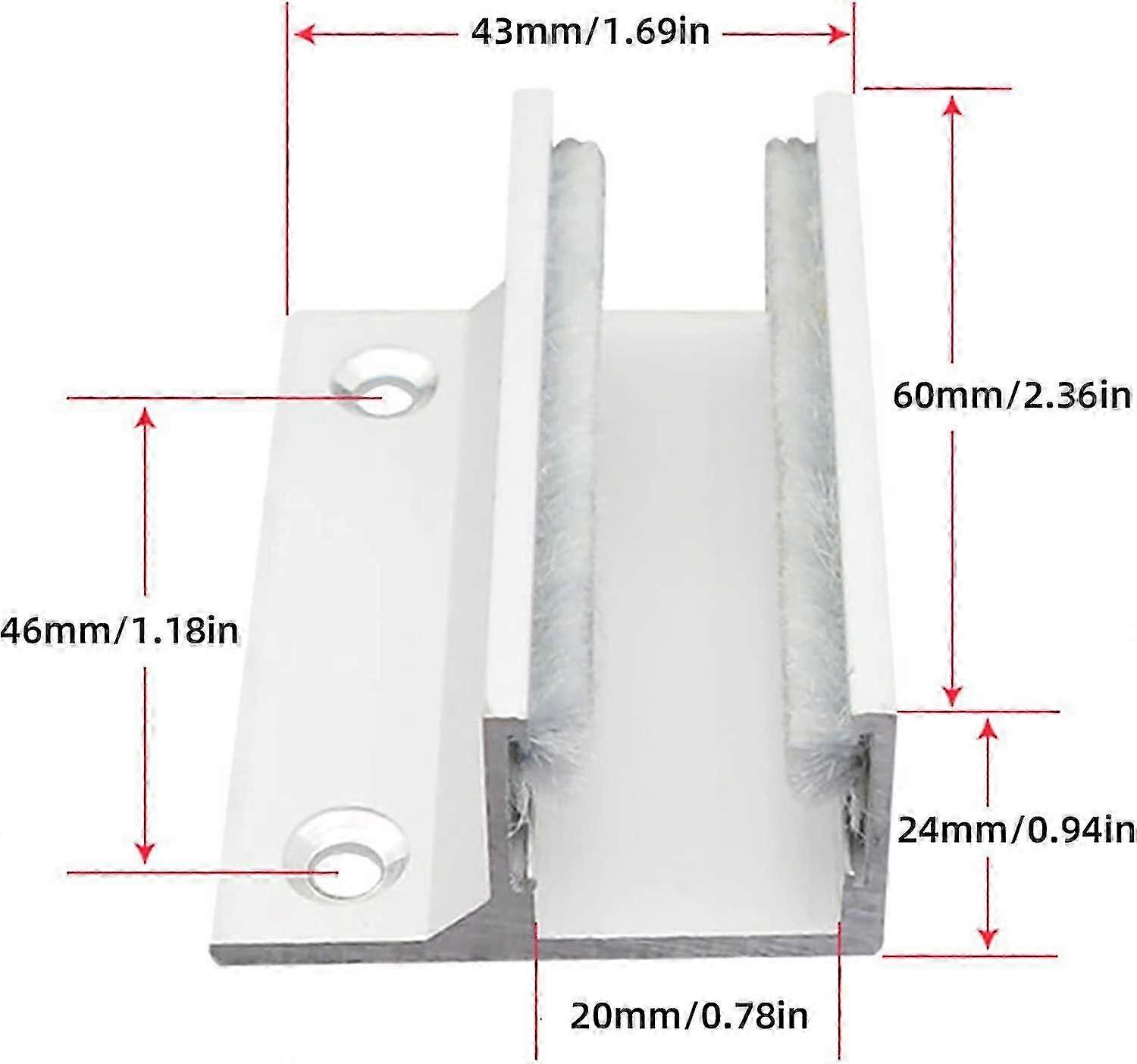 Floor Guide Sliding Door System for Sliding Glass Doors Compatible with Various Brands