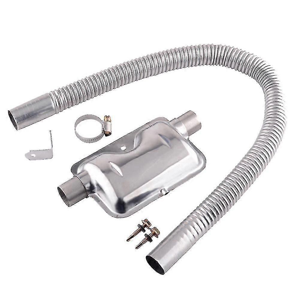 Adjustable Generator Exhaust Muffler Silencer Kit with Flexible Pipes for Parking Air Heater