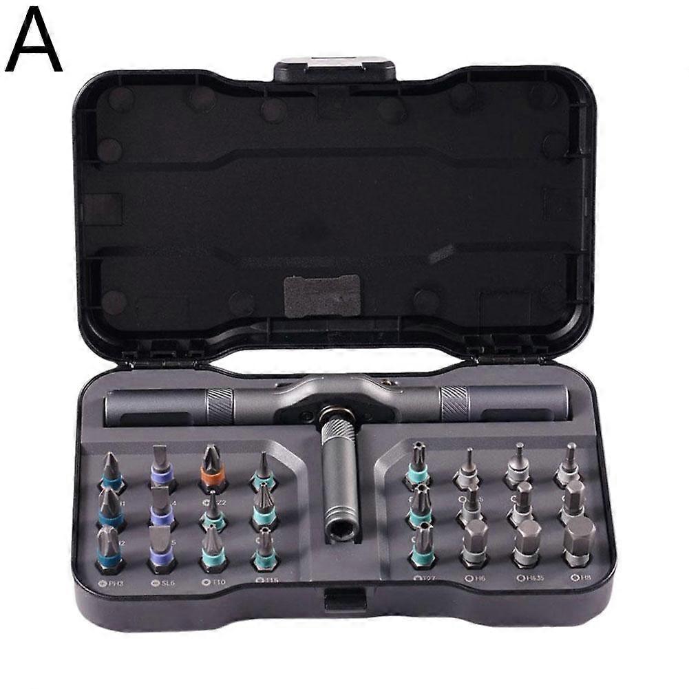 RS1 Ratel Schroevendraaier Set (A)$Duke RS1 Ratel Schroevendraaier Set 24 in 1 Multifunctionele S2 Stalen Huishoudmoersleutel Schroevendraaier Gereedschap Combinatie Set