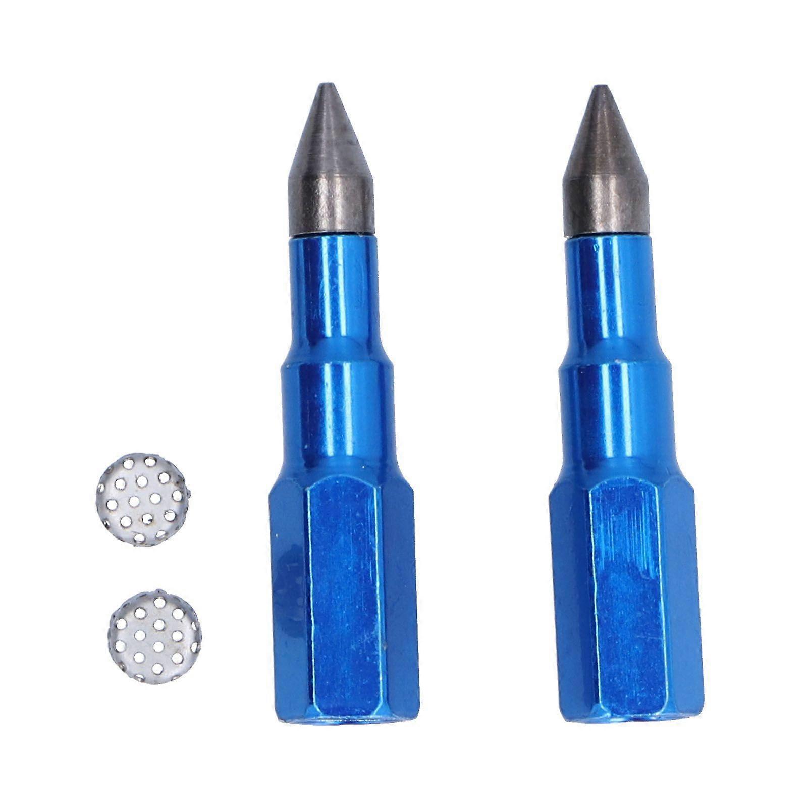 High quality Two sets of grease gun nozzle tip blue manual pneumatic grease