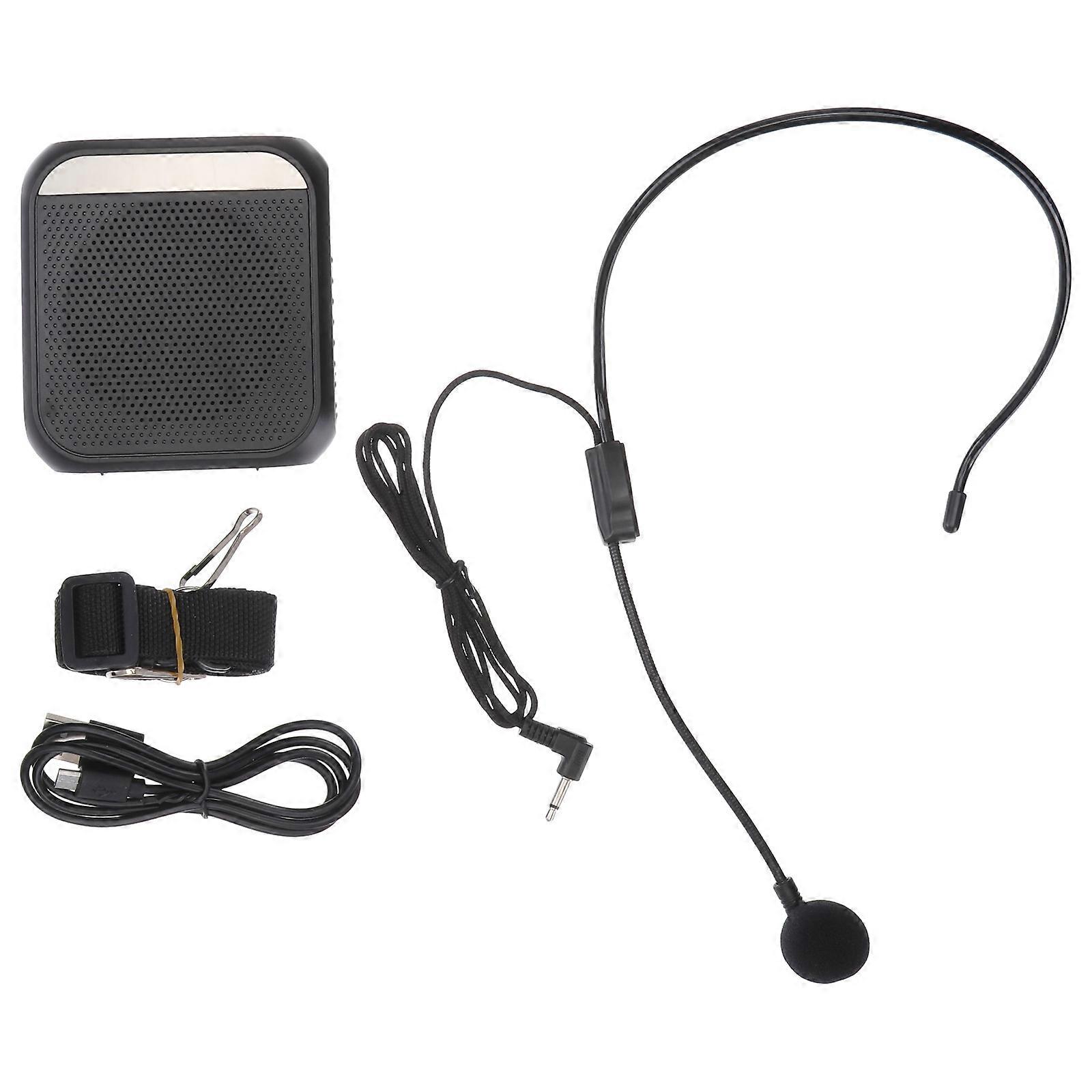 Compact Voice Amplifier with Adjustable Mic for Guided Tours