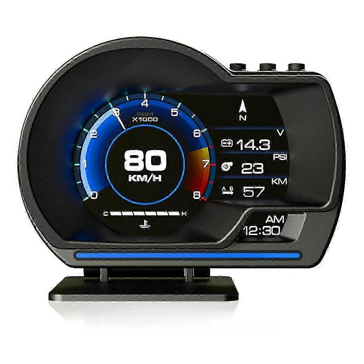 A500 Gps Hud Head-up Display Obd Speedometer Universal