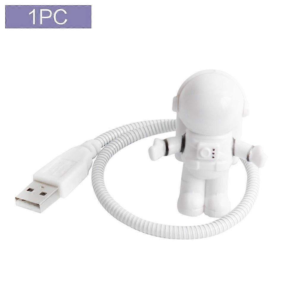 1PC Creative Spaceman Astronaut LED Flexible USB Light Night Light Toy Laptop PC Notebook