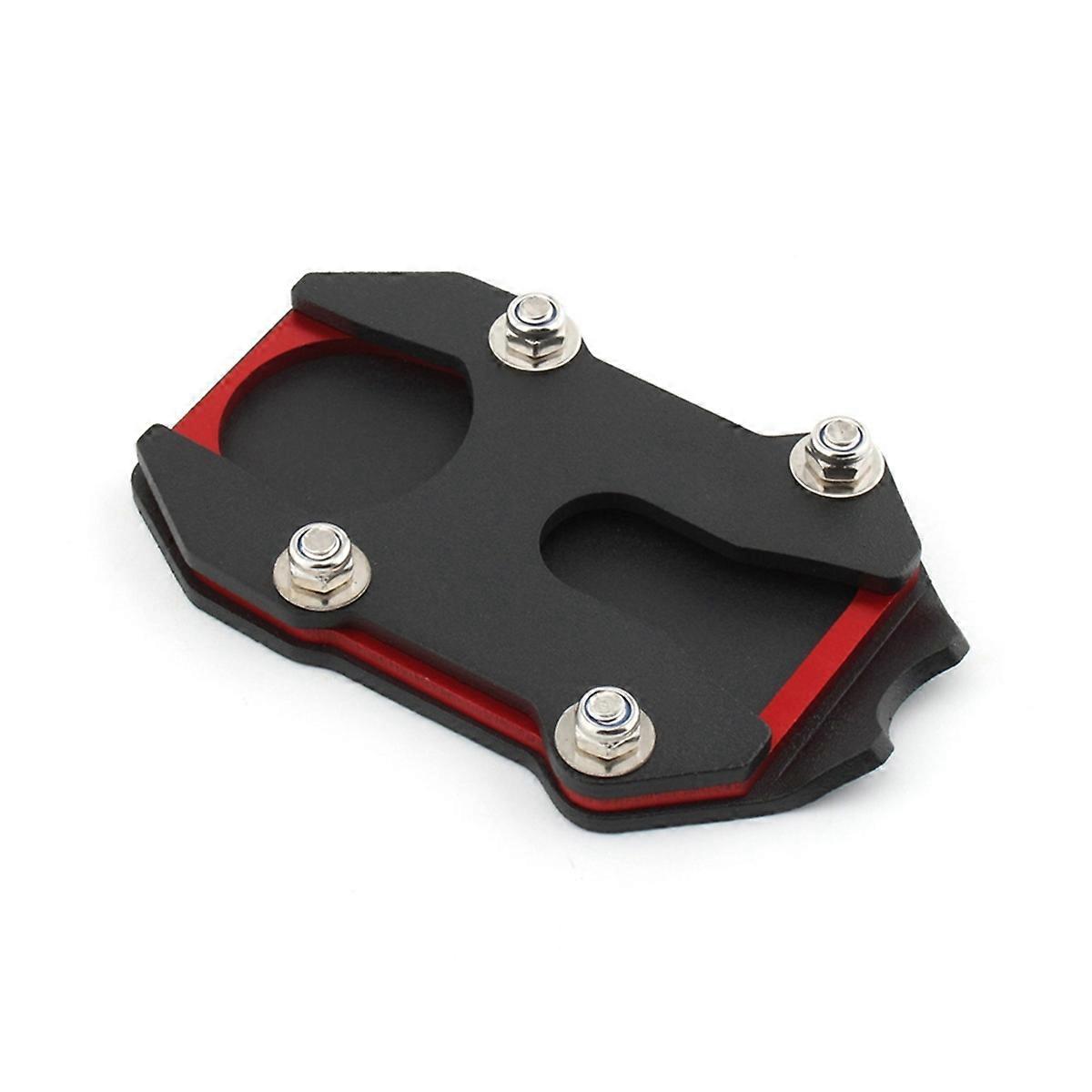 Motorcycle Accessories Side Pillar Enlarged Seat Kickstand Foot Side Stand Extension Pad for HONDA CT125 Black & Red