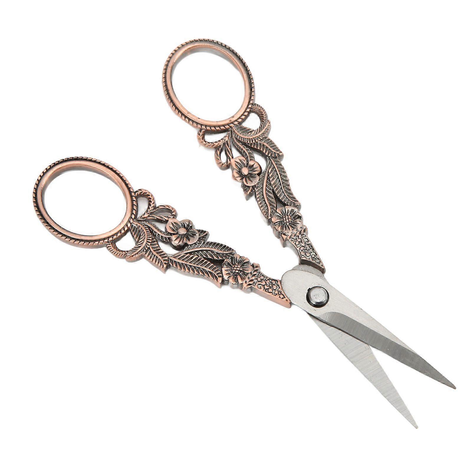 2025 Latest Model Embroidery Scissors Ergonomic Design Handle Flower Design