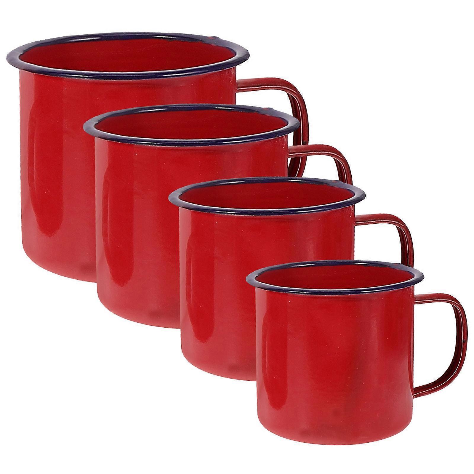 Portable Enamel Mug, Simple and Refined, Suitable for Breakfast or Dinner Parties