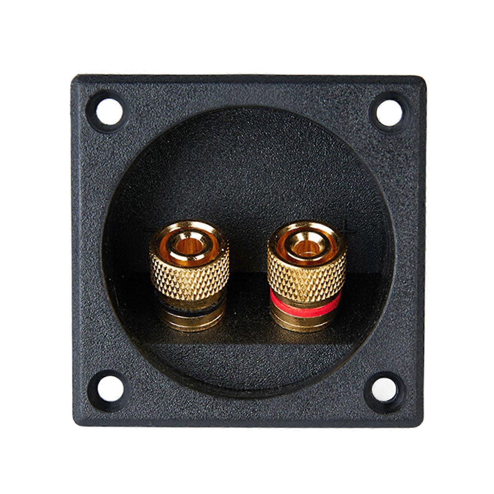 2 Way Spring Loaded Speaker Connectors Box ABS Housing For Subwoofer And Stereos Systems